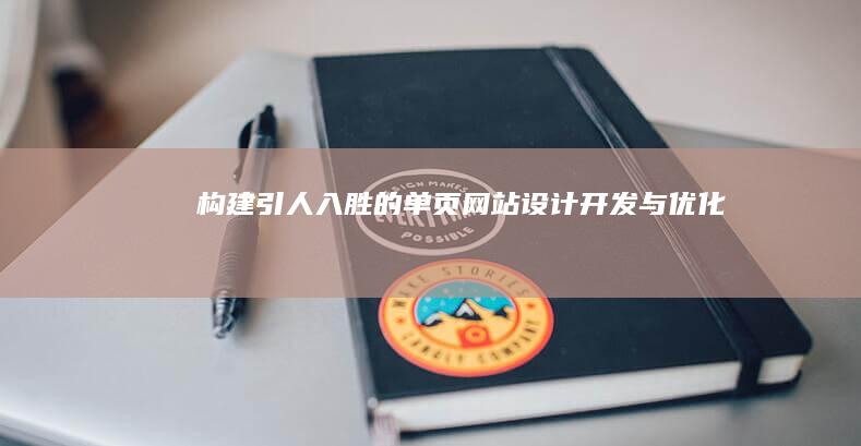 构建引人入胜的单页网站：设计、开发与优化