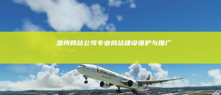 温州网站公司 - 专业网站建设、维护与推广